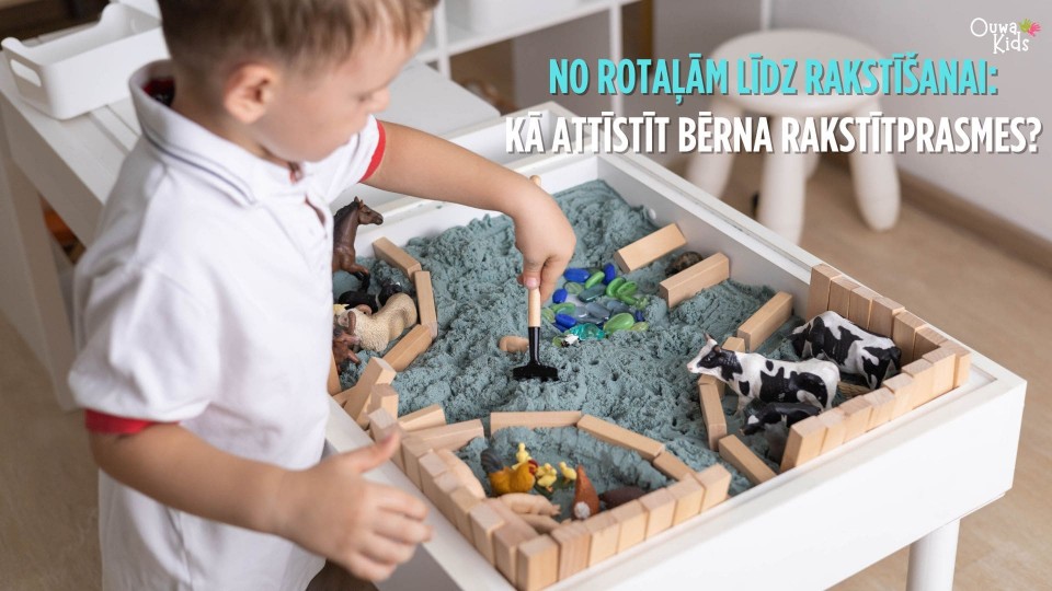 No rotaļām līdz rakstīšanai: kā attīstīt bērna rakstītprasmes?