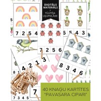 Knaģu Kartītes "Pavasara Cipari" - OUWAKIDS