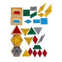 Konstruktīvie Trijstūri Komplekts 5 Kastes - OUWKIDS