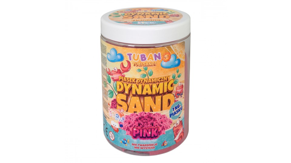 DINAMISKĀS KINĒTISKĀS SMILTIS PINK 1 kg - TUBAN